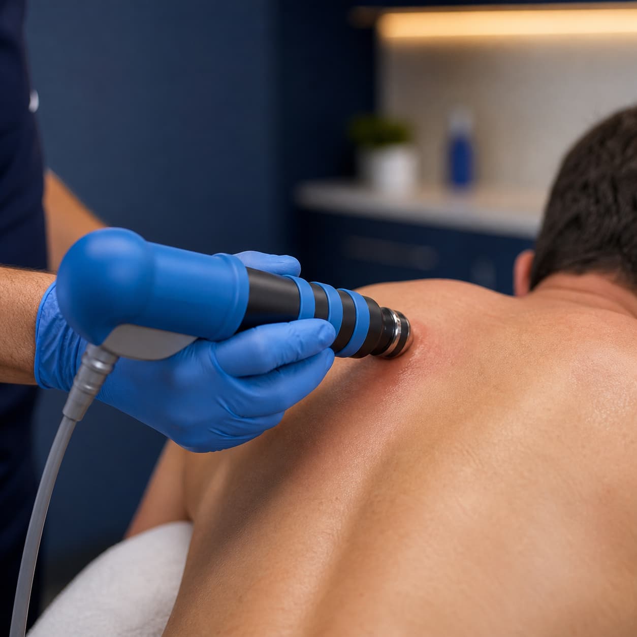 Shockwave therapy treatment for chronic pain